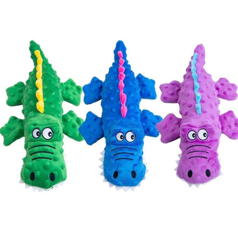 Crocodilo de Pelúcia Squeaky