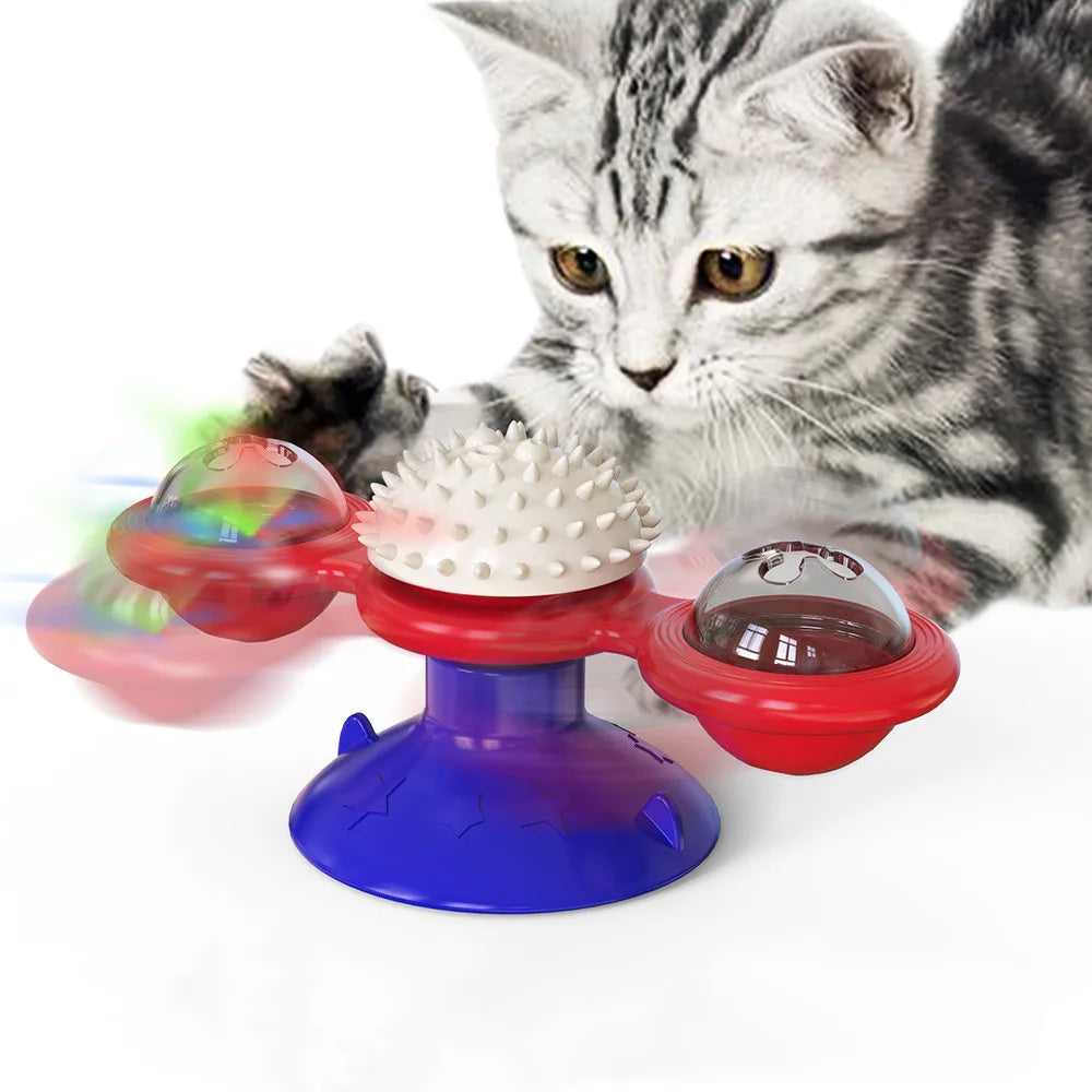 Brinquedo Interativo Giratório para Gatos