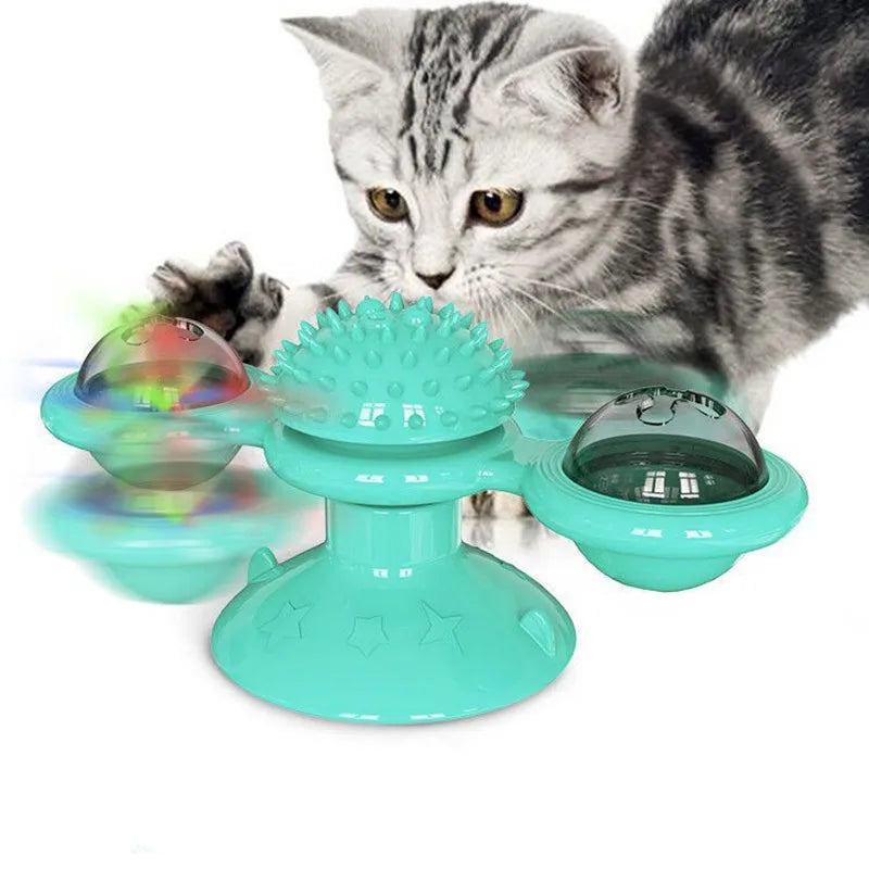 Brinquedo Interativo Giratório para Gatos