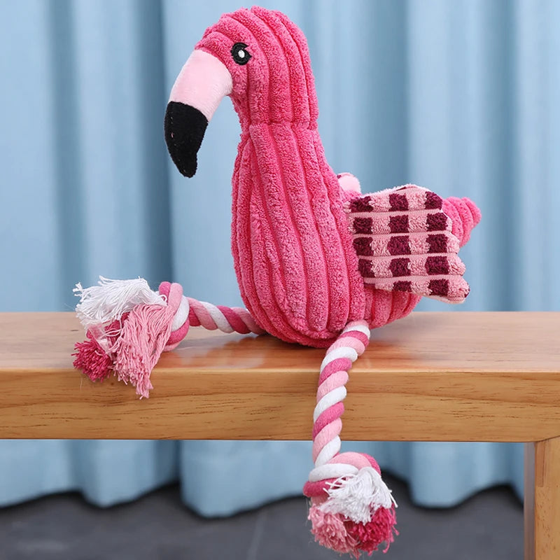 Brinquedo de Pelúcia Flamingo para Cães