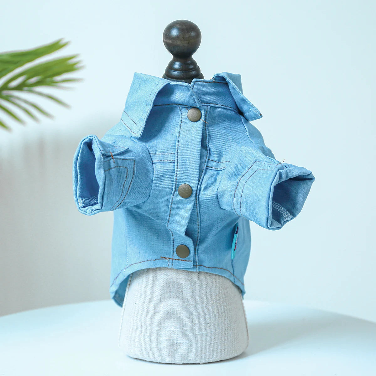 Roupinha Pet - Camisa Jeans Azul