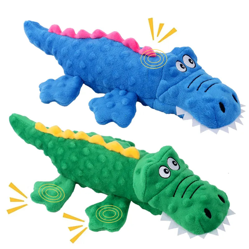 Crocodilo de Pelúcia Squeaky