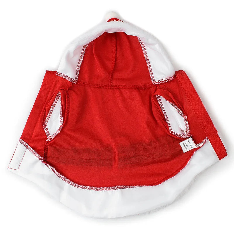 Roupa de Papai Noel Pet